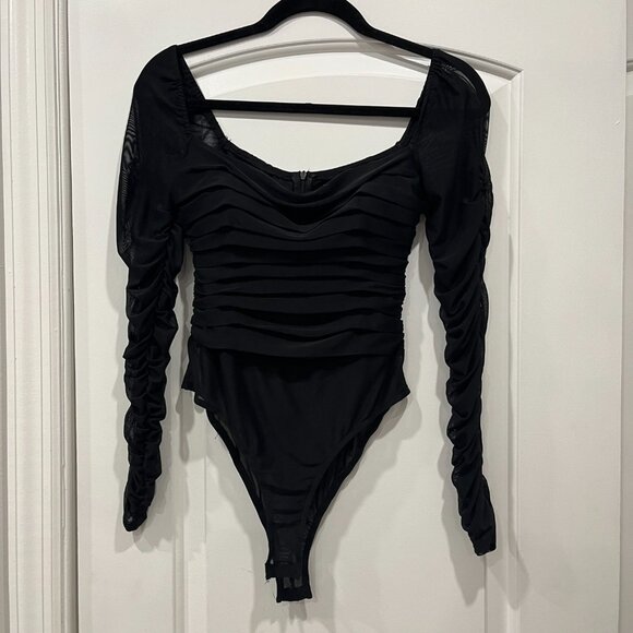 Princess Polly Black mesh bodysuit - Picture 2 of 4